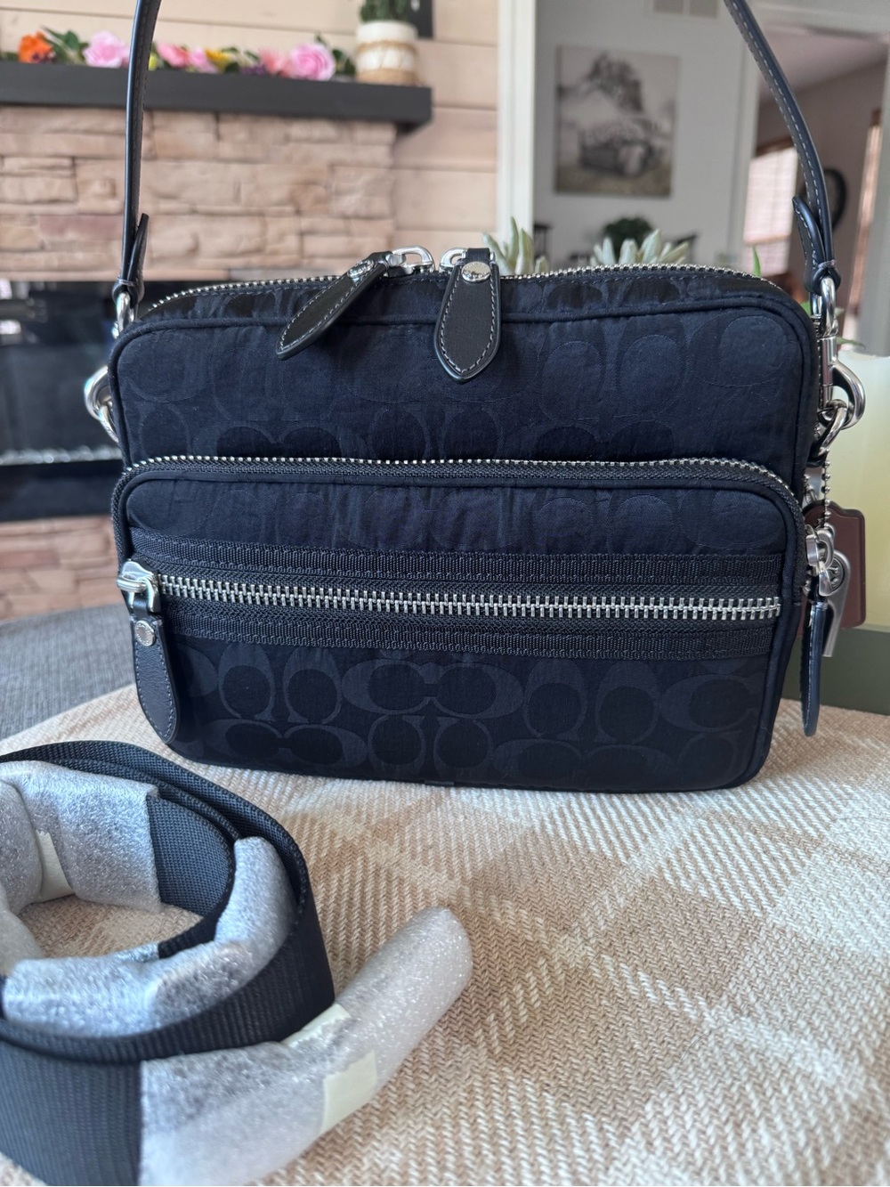NEW COACH Dakota Crossbody in Signature Nylon